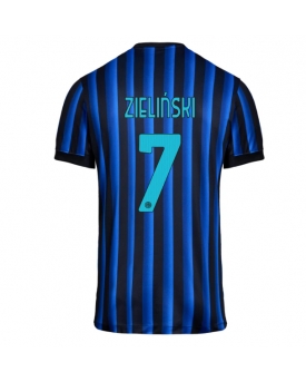 Inter Milan Piotr Zielinski #7 Maglia Gara Casa Repliche 2025-26 Maniche Corte Inter Milan Piotr Zielinski #7 Maglia Gara Casa Repliche 2025-26 Maniche Corte